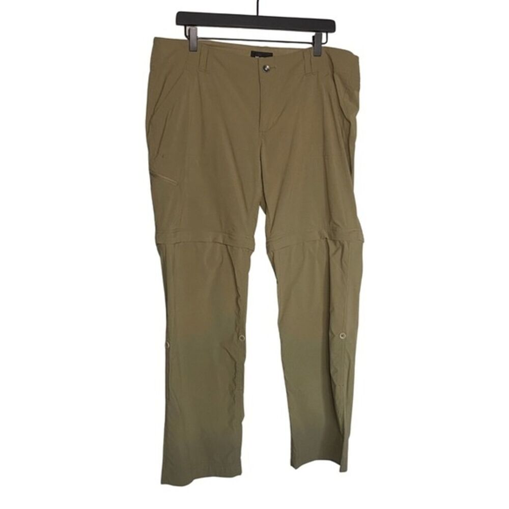 Marmot Women Pants 14 Tan Utility Convertible Zip Off Leg Active Outdoor Travel